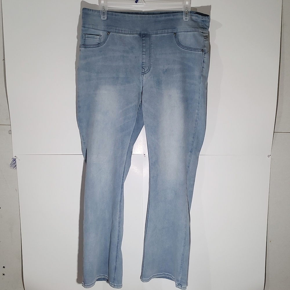 DG2 Pull On Jeggings Stretch Wide Leg Woman's Size 1X Tall